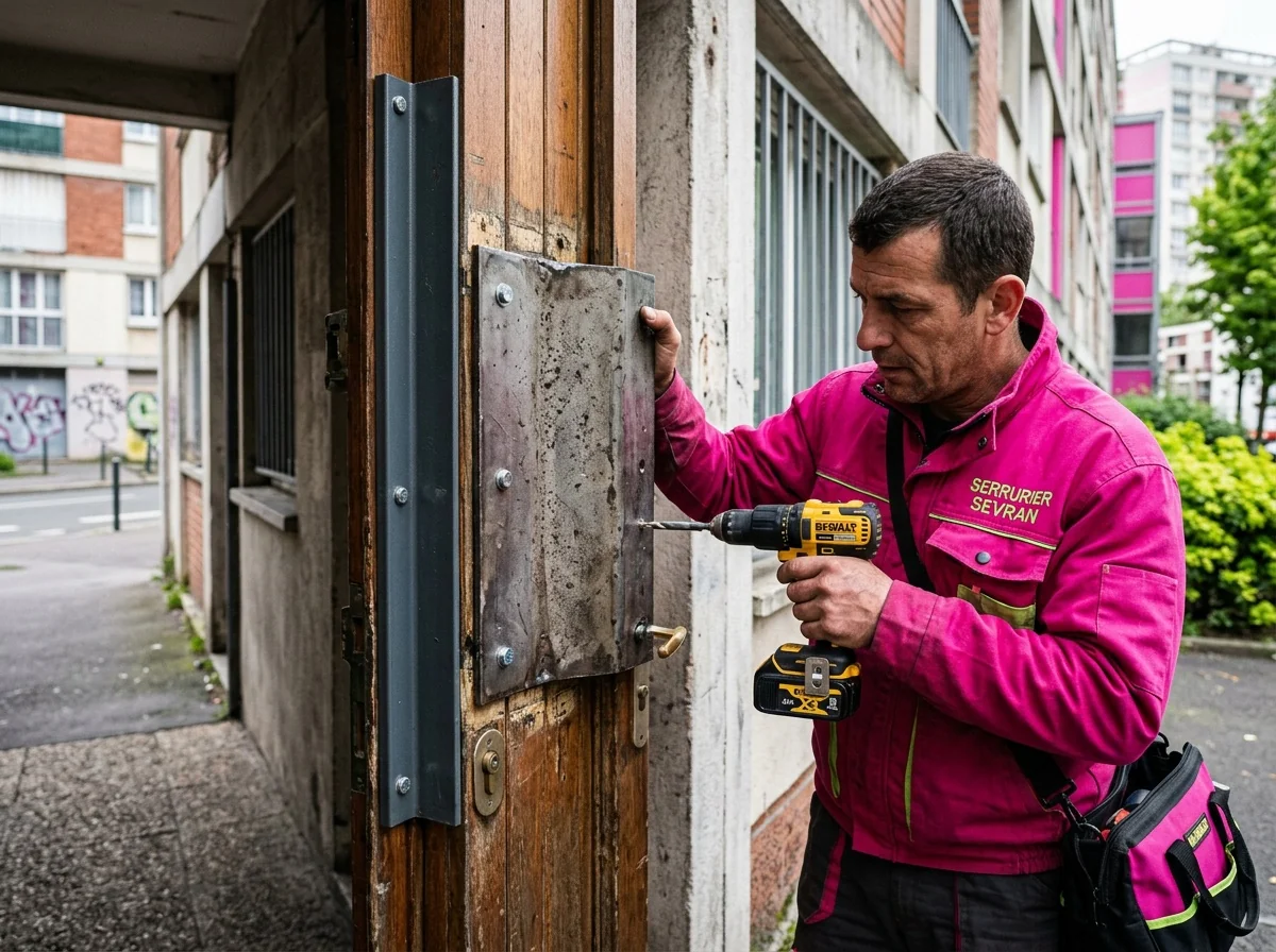 Blindage de porte à Sevran